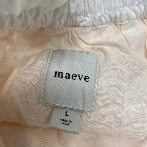 Maeve by Anthropologie Women’s Lace Inset Romantic Skirt – White – Size L - Picture 2 of 12